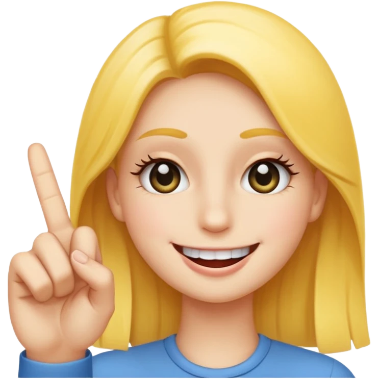 Smiley face Eye lashes middle finger  emoji