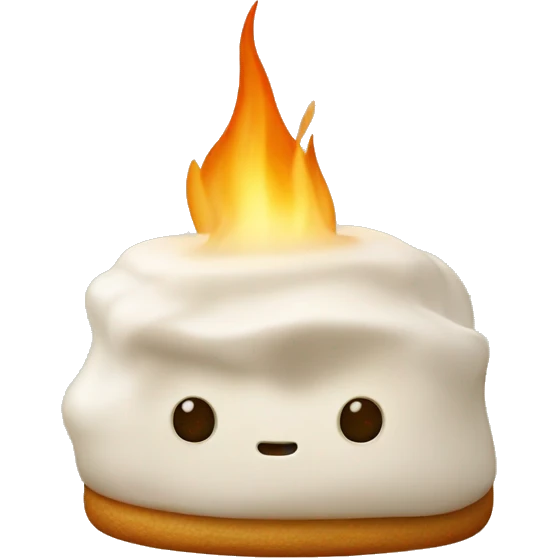 toasted marshmallow plain emoji
