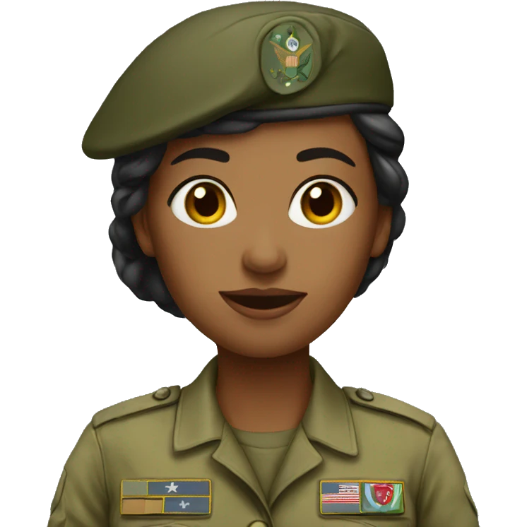 army woman standing emoji
