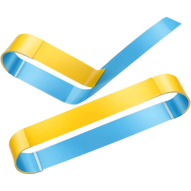 3D render of Yellow Tape, forensic investigation aesthetic, sterile clinical lighting, cool blue undertones, sharp high-contrast details, professional clean look, Apple emoji style, isolated on white background --v 6.0 emoji