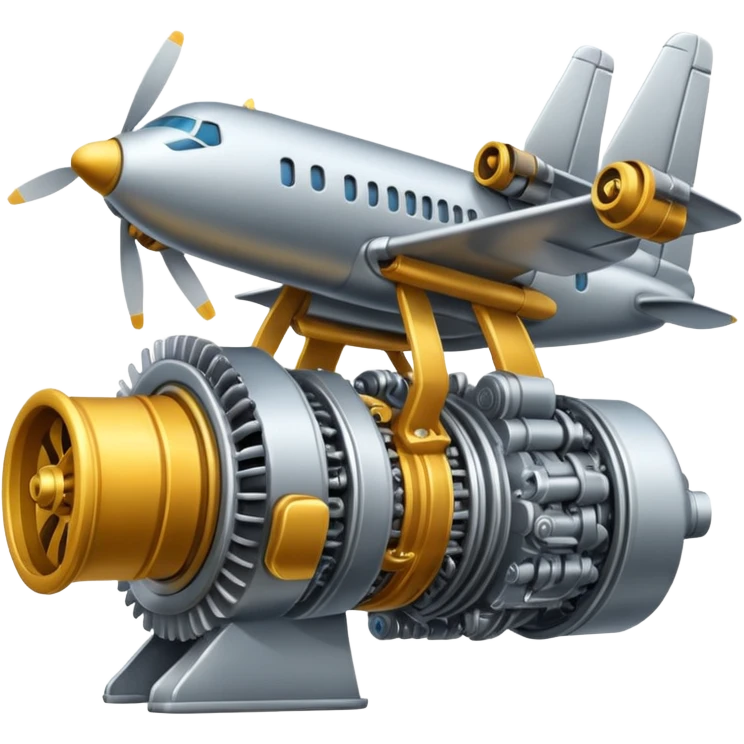 generate realistic airplane engine emoji