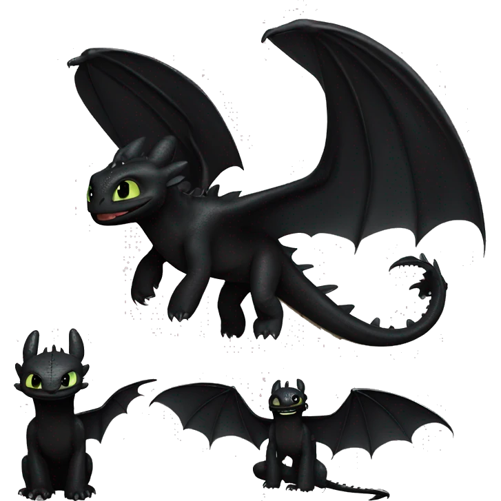 How to train your dragon toothless emoji