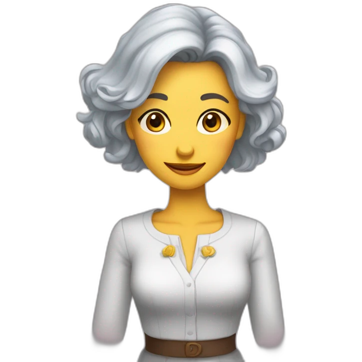удивленная девушка в мыслях emoji