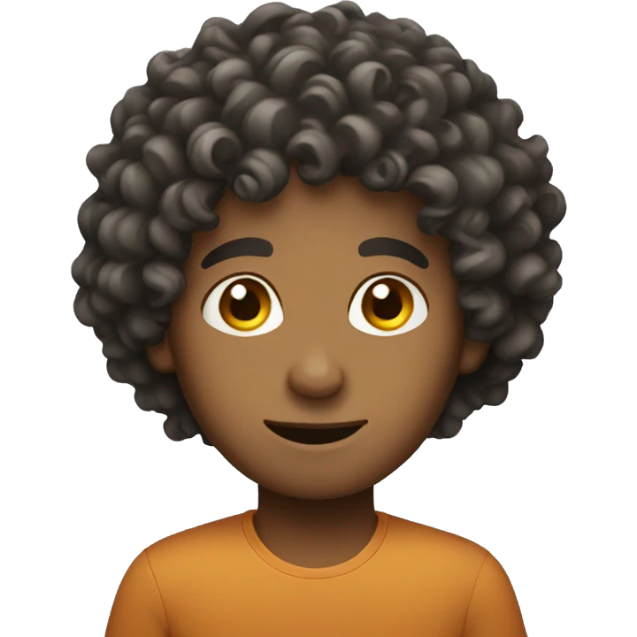 curly head boy emoji