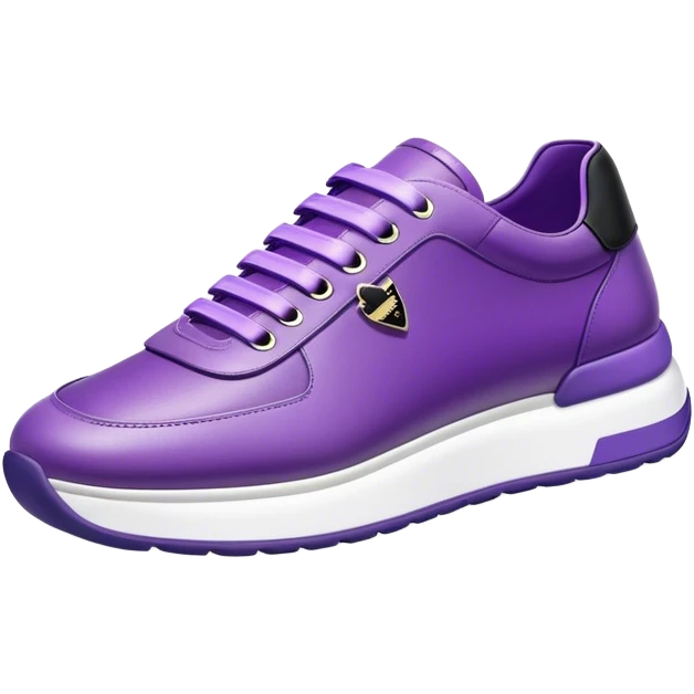 Purple Prada sneaker  emoji
