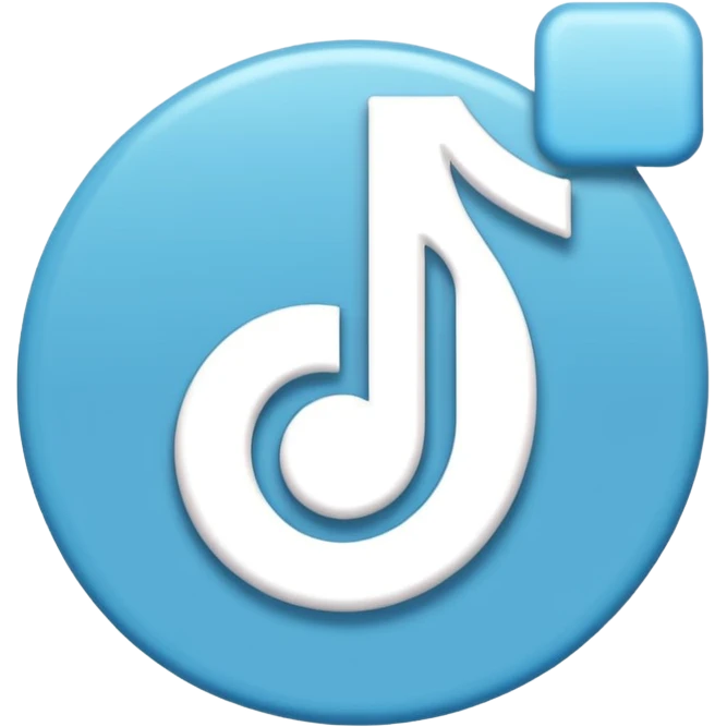 Logo tiktok comme sur app store emoji