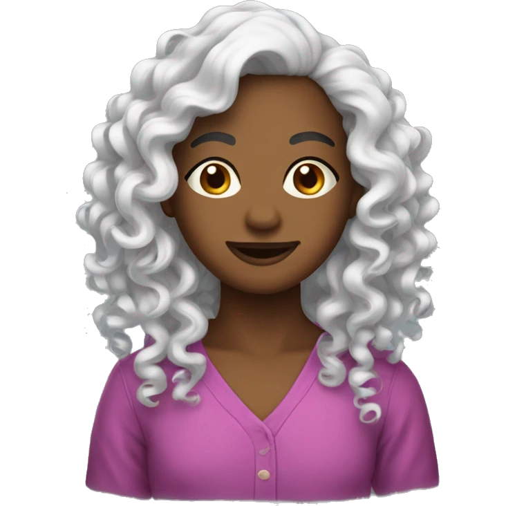 Curly haïr emoji