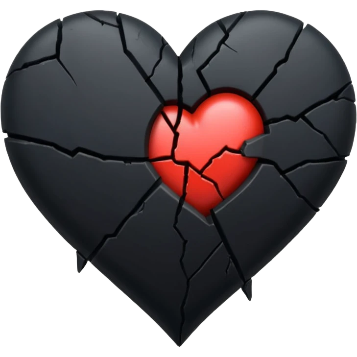 Black broken heart emoji