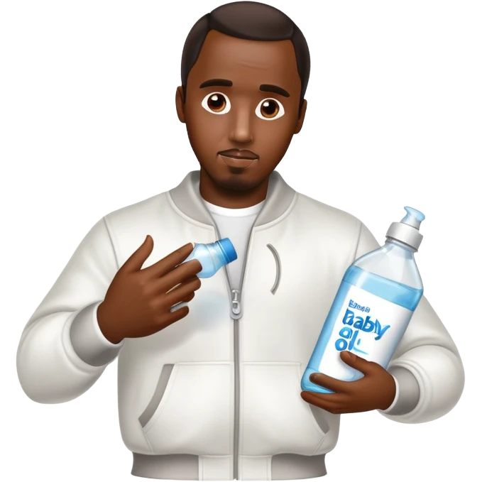 P diddy holding baby oil  emoji