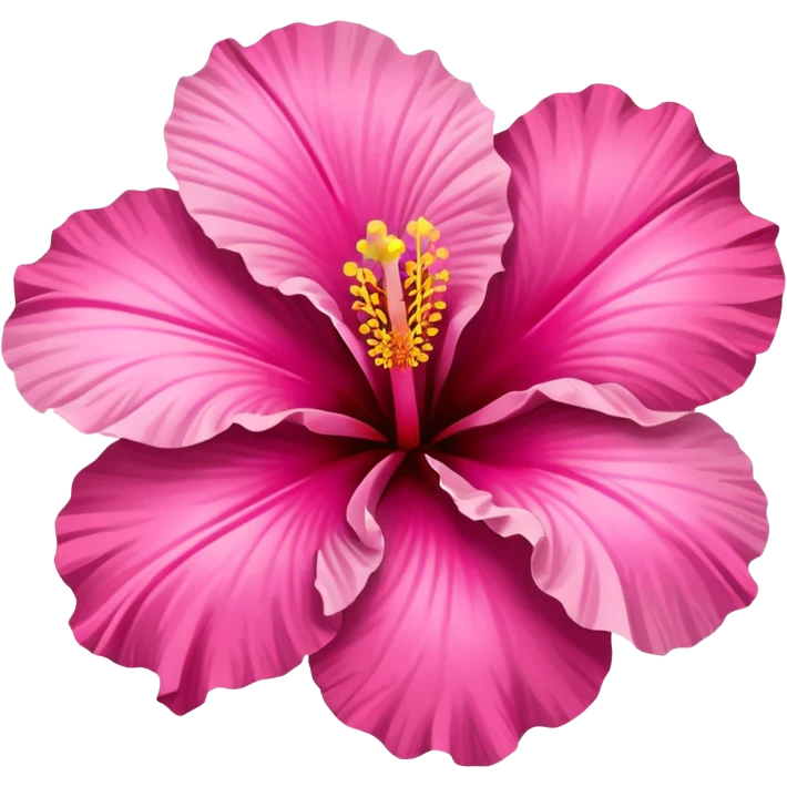 pink hibiscus emoji