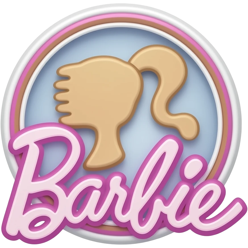 soft sign (like “Barbie Coffee”) inspired by barbie colour pallete emoji