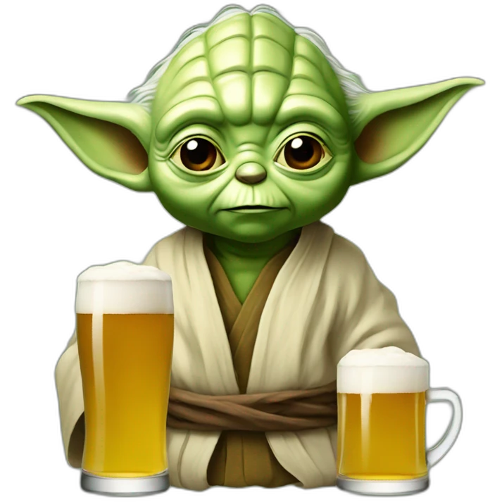 Yoda beer emoji