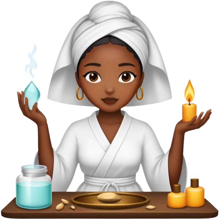 skin care Kit Rituals black girl emoji