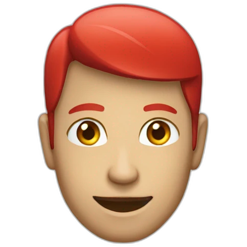 Símbolo do Whatsapp vermelho emoji