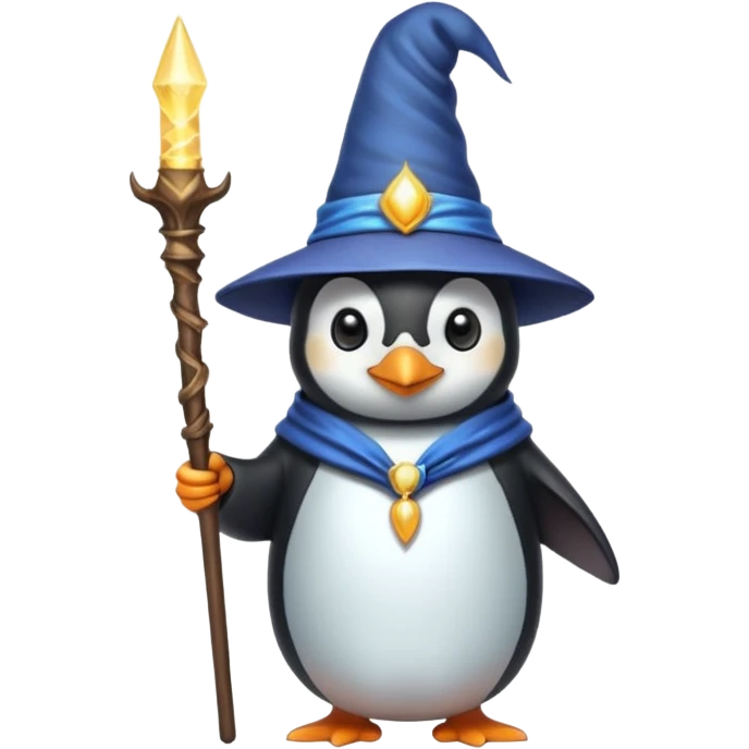 Penguin Wizard emoji