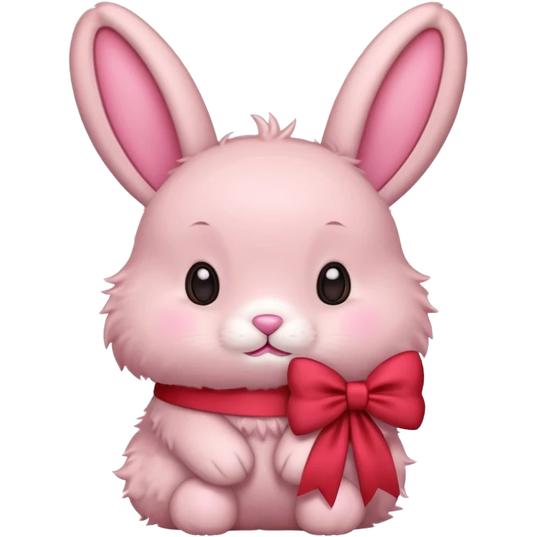 pink bunny with bow
 emoji