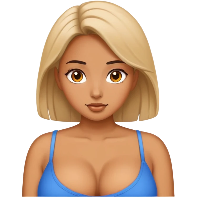 girl, big boobs emoji
