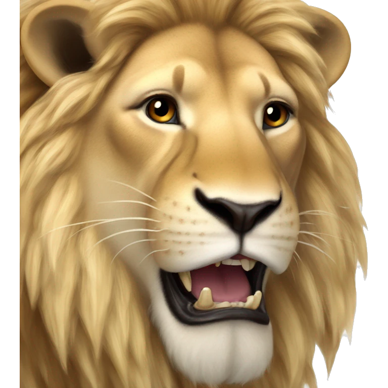 A really long fat lion from a giraffes point of view? emoji