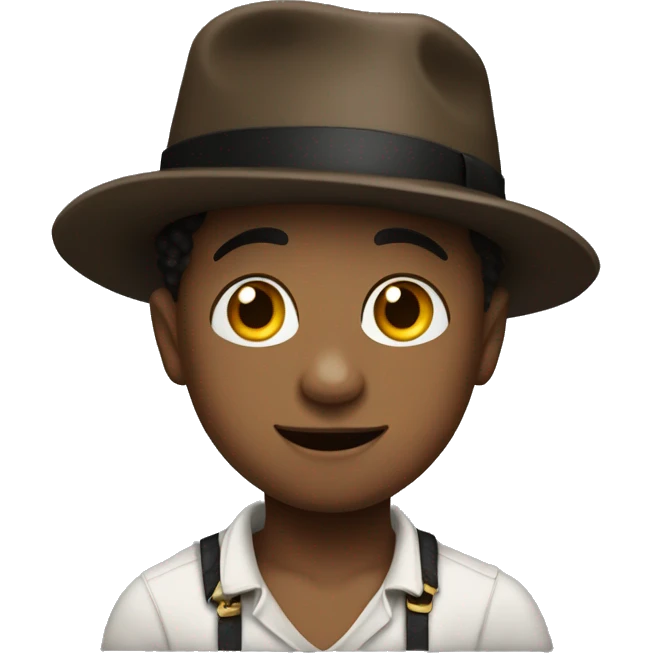 My son Austin with a Houdini hat emoji