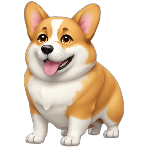 Fat corgi emoji