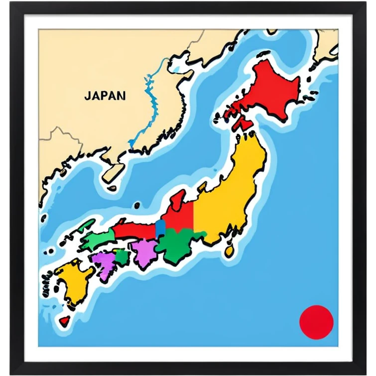 japan county map emoji