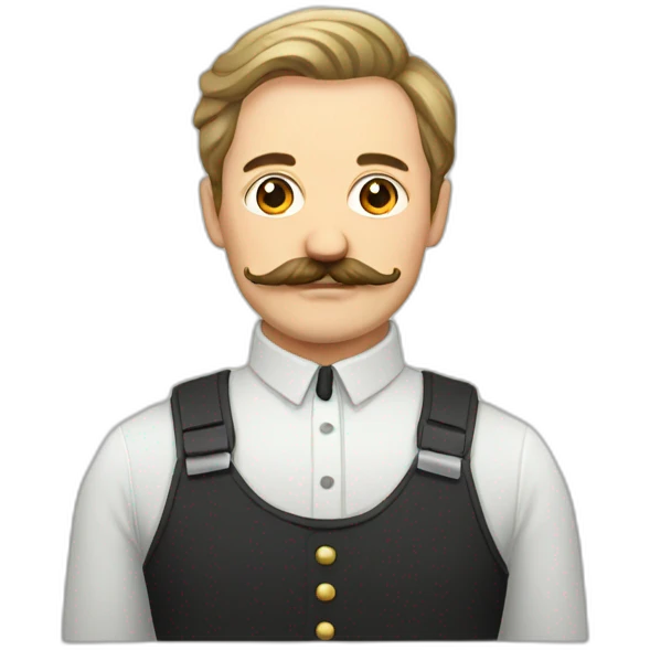 russian moustache husband with fish emoji