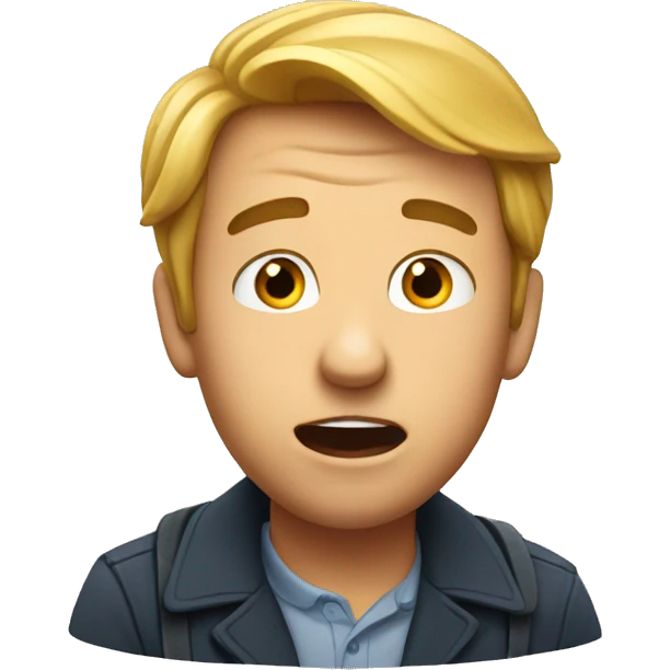 French man have a surprised  emoji