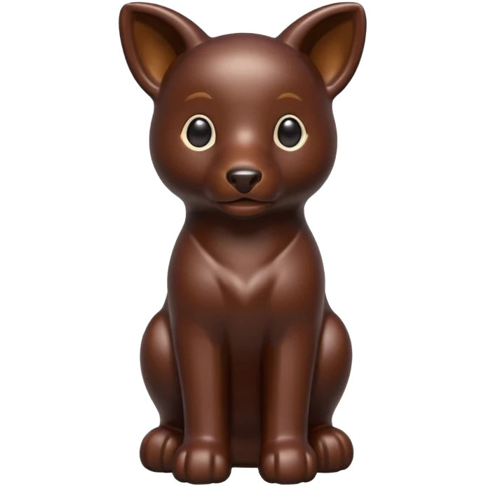 chocolate animal statue emoji