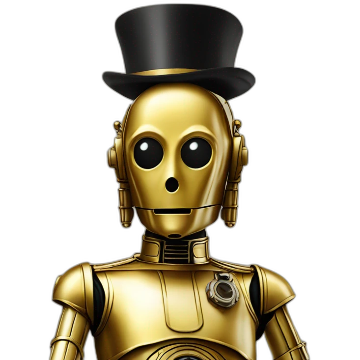 C3PO with Napoléon’hat emoji