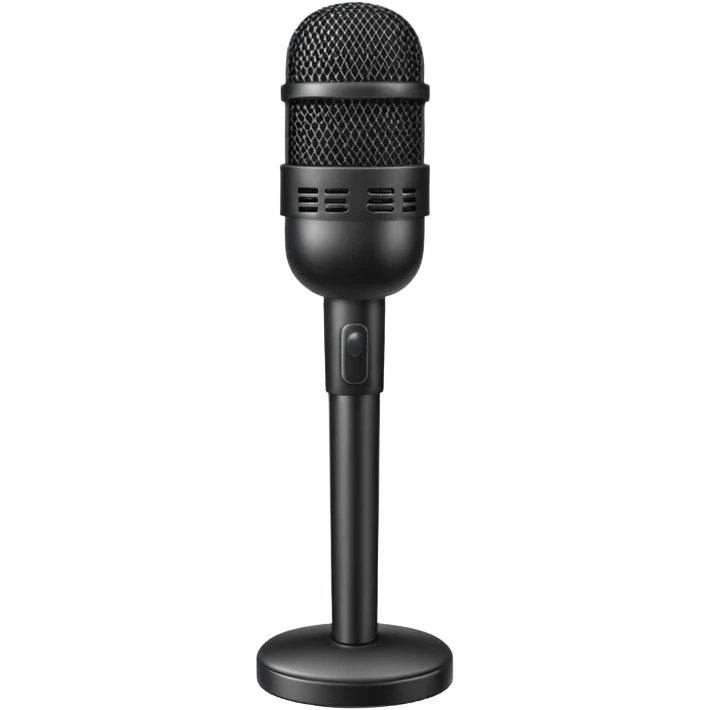 Microphone Stand black emoji