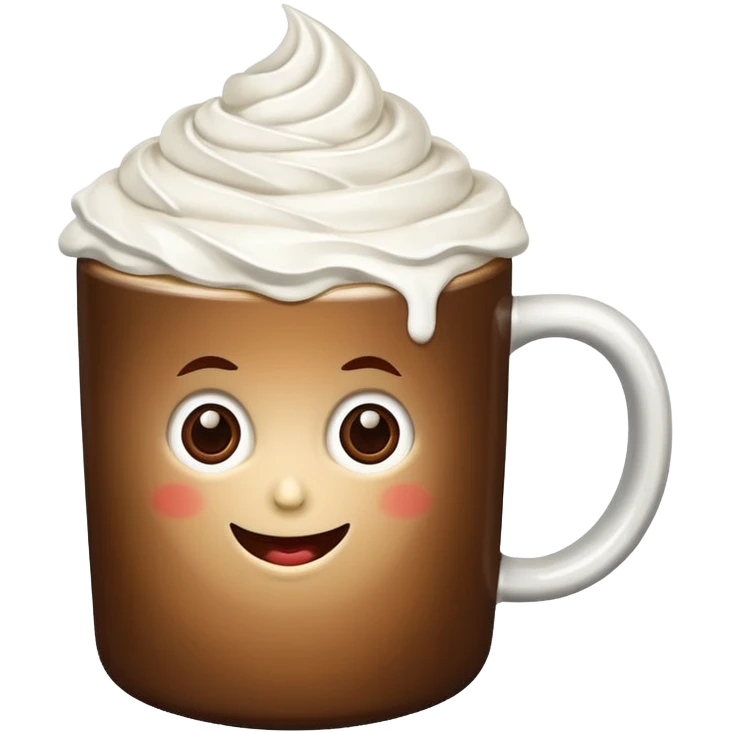Coffee with whipped cream  emoji