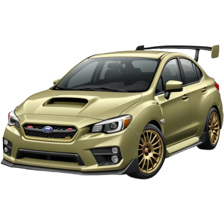 khaki grey Subaru sti emoji