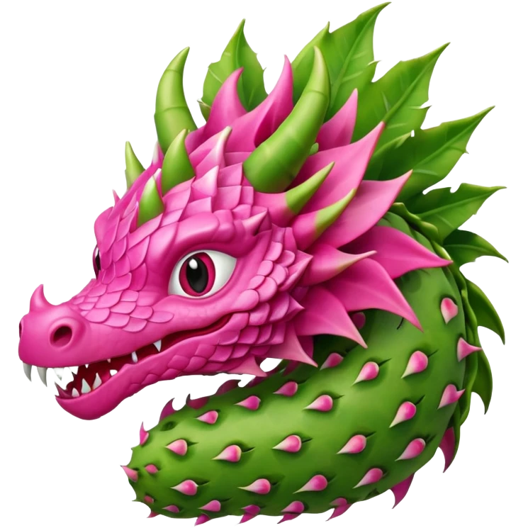 a dragon with the design of a dragon fruit emoji