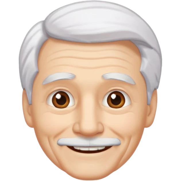old man with white hair emoji