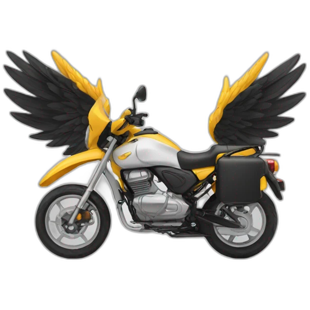Moto avec des ailes emoji