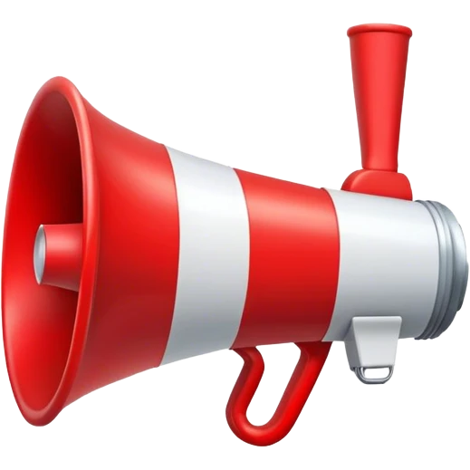 a megaphone  emoji