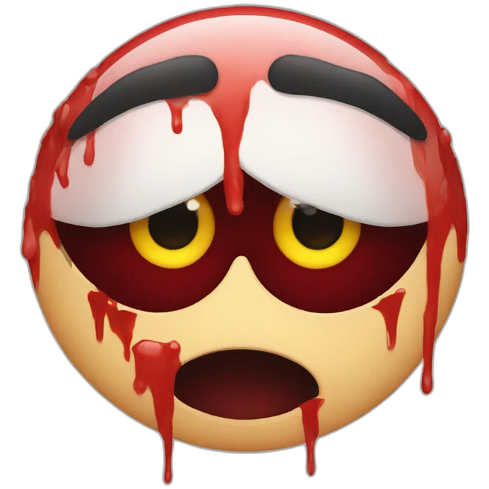 Bloody eyes emoji