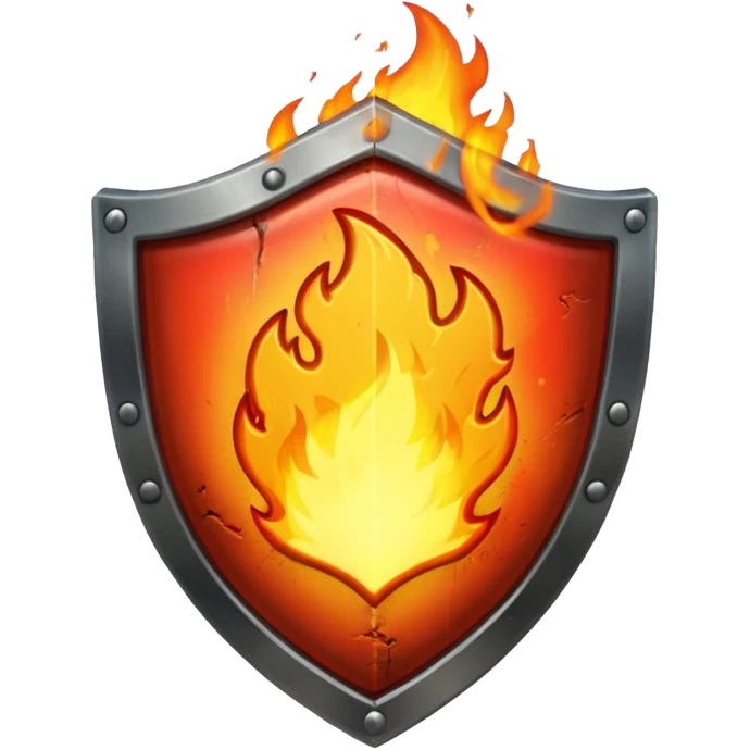 burning shield emoji