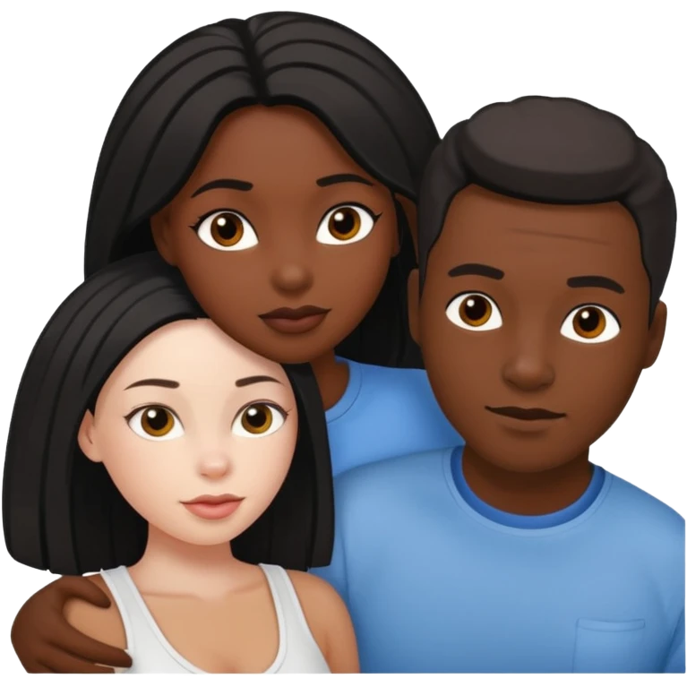 Black girl doggystyle sex with white man emoji