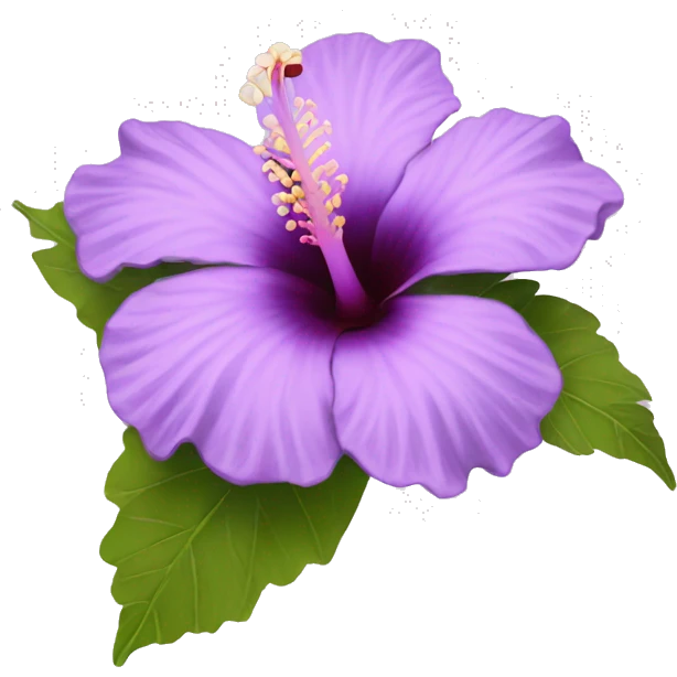 Lilac hibiscus  emoji