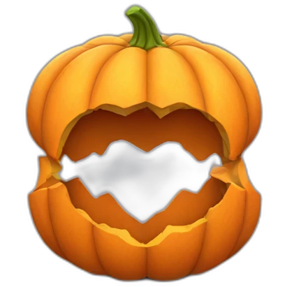 pumpkins kissing each other emoji