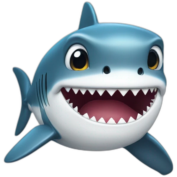 cute-shark emoji