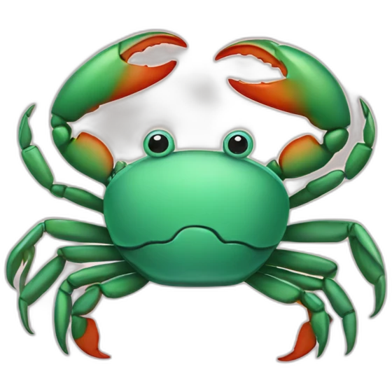 crab with ribbon emoji