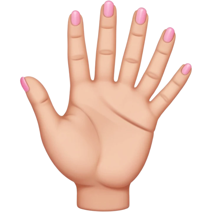 A closed hand with a pinky sticking out emoji