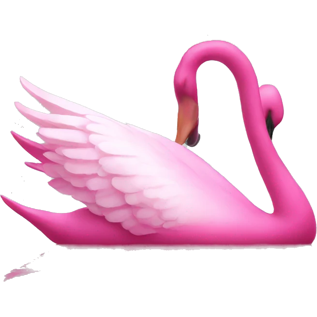 pink swans emoji