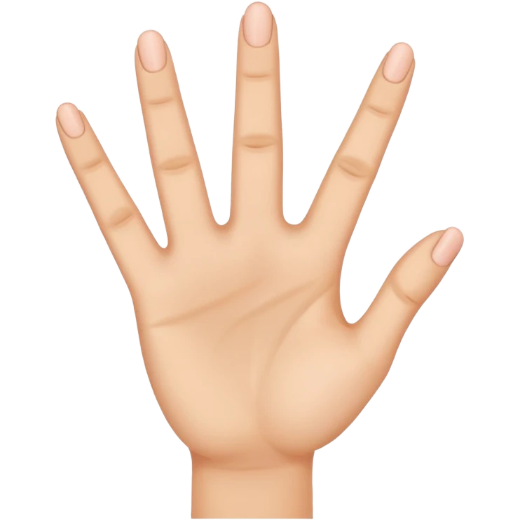 a finger holding up 3 fingers emoji