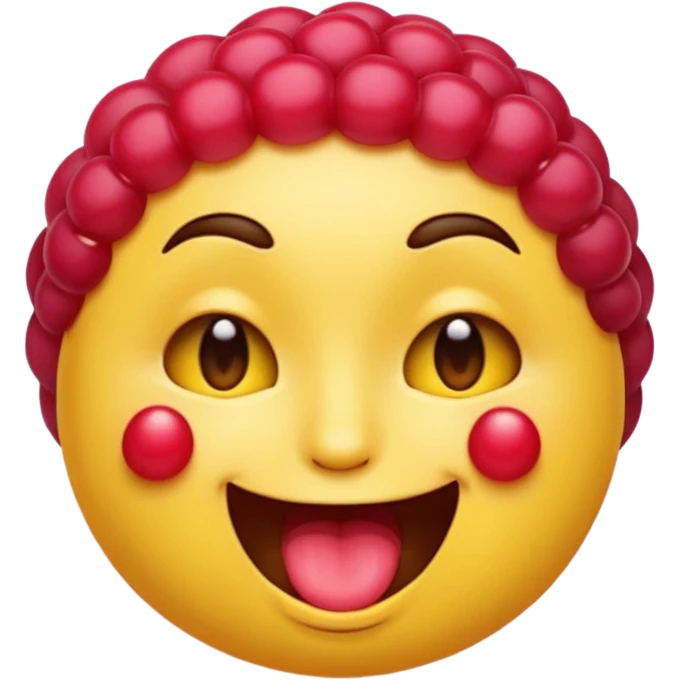 Emoji face winking blowing “raspberry” emoji