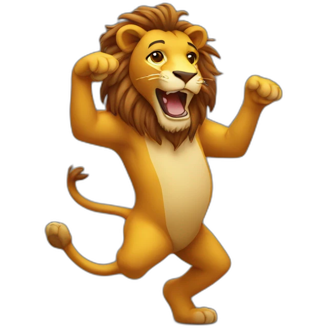 Dancing lion emoji