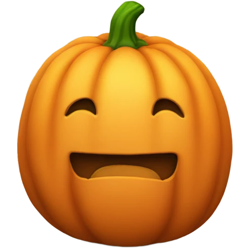 Plump pumpkin emoji