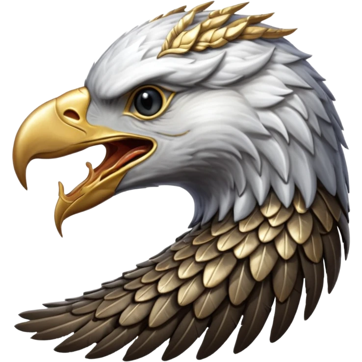 Silver Elder Scrolls Online eagle eating its tail Ouroboro emoji
